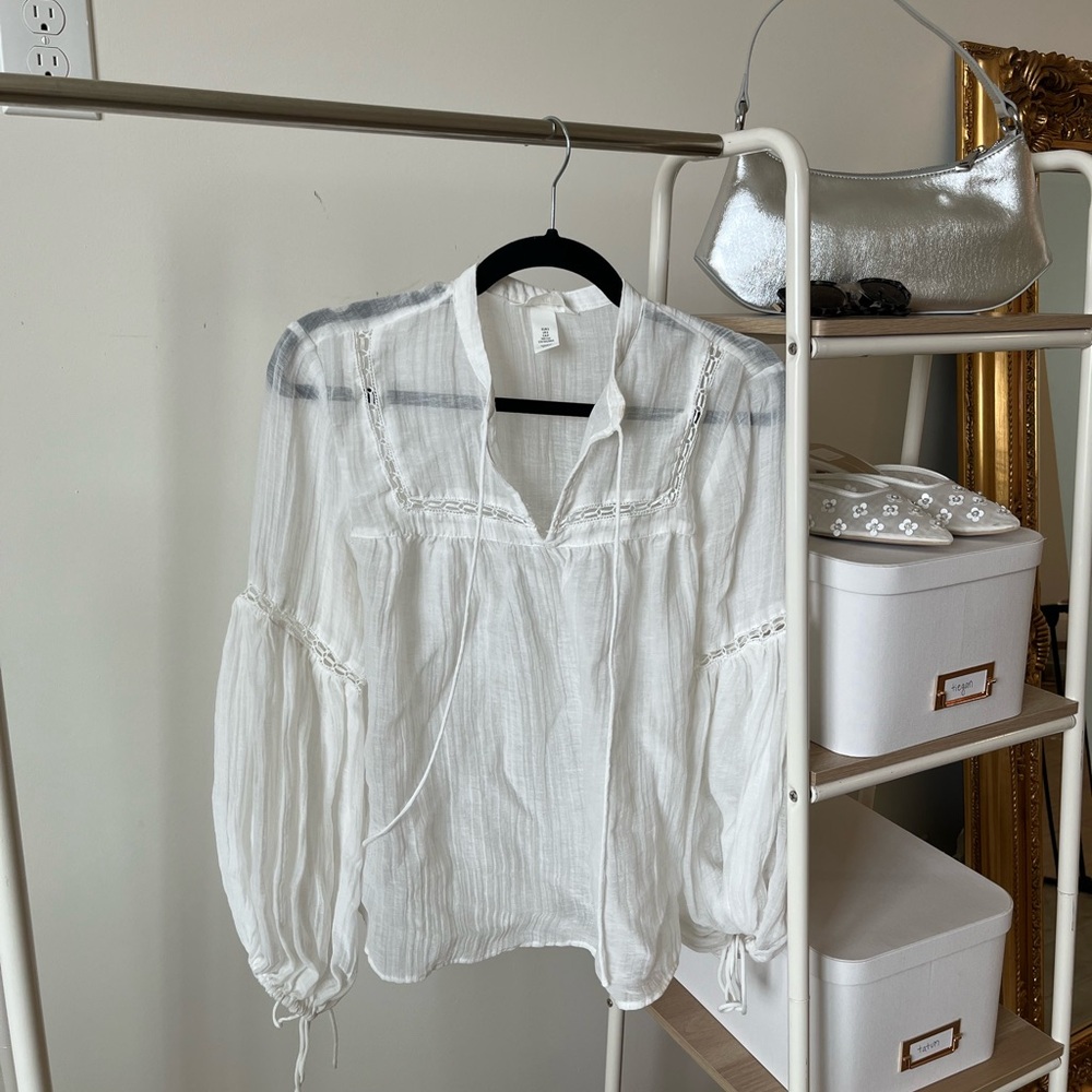 Sheer H & M blouse